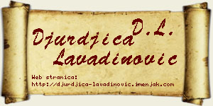 Đurđica Lavadinović vizit kartica